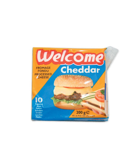 Welcome cheddar cheese slices x10