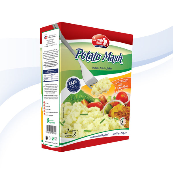 Lamb Brand Potato Mash Instant Potato Flakes 240g 2 sachets