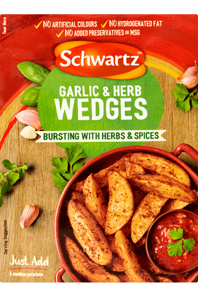 Schwartz Garlic & Herb Wedges 38gr