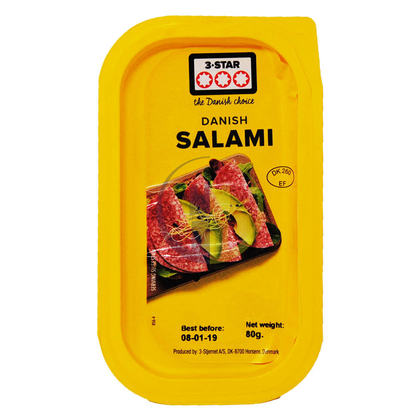 3 star danish salami sliced 80g