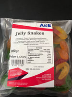 A&E Jelly Snakes 200g