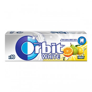 Orbit white fruit x10