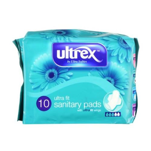 Ultrex ultra fit sanitary pads x10