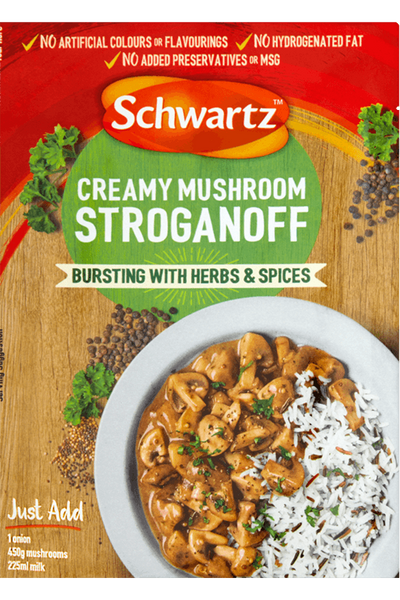 Schwartz Creamy Mushroom Stroganoff