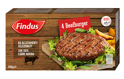 Findus beef burger x4 400g