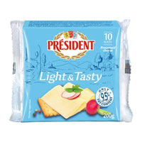 President light & tasty cheese slices x10