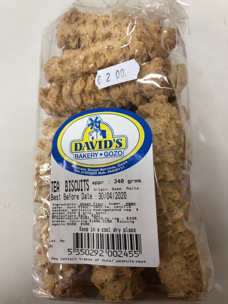 David's tea Biscuits 340gr