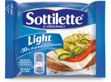 Sottilette light cheese slices x7