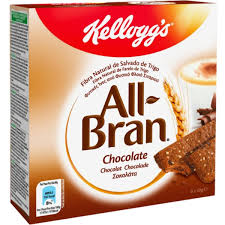 Kellogg's all-bran chocolate bar 40gr 6 pack