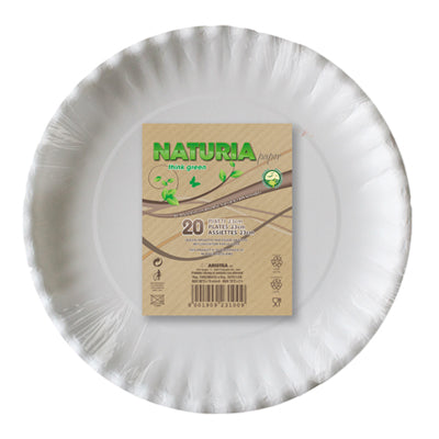 Naturia paper plates 20x23cm