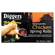 Diggers Mini Chicken Spring rolls 15gr x 30