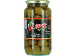 Lora Green Pitted Olives 880g