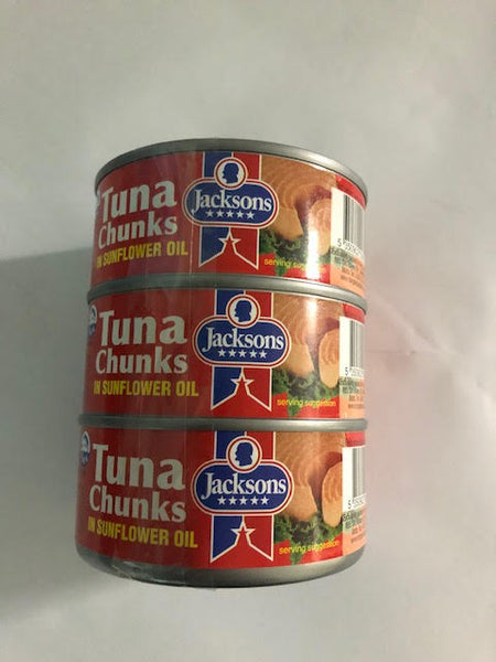 Jackson Tuna Chunks in Sunflower Oil 160gr 3=€3.75