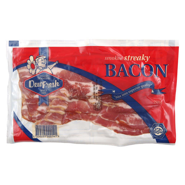 Dewfresh Streaky Bacon 200g