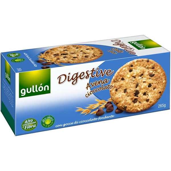 Gullon digestive Oats Choc With Dark Chocolate Chip 265g