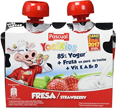 Pascual Yogikids Yogurt Fresca Strawberry 2x80g