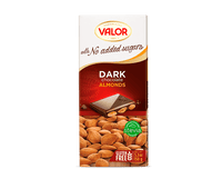 Valor dark chocolate almonds sugar free