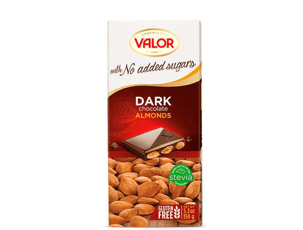 Valor dark chocolate almonds sugar free