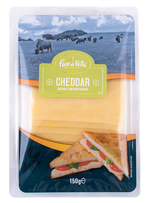 Fior di vita veg chedder cheese slices 150g