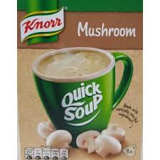 Knorr Quick Soup  Mushroom 3 Sachets 190ml