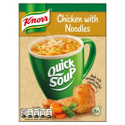 Knorr Quick soup chicken noodle x3