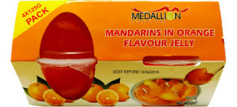 Mandarins in Orange Flavour Jelly x 4 125gr