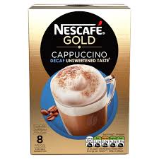 Nescafe Gold Cappuccino Decaf Unsweetened 8sachets 15gr