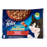 Felix Sensations Jellies Beef, Chicken  and carrots x4