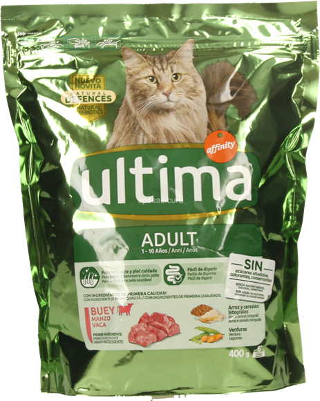 Ultima Adult cat food beef 400g Galea Supermarket