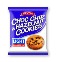 DEVON CHOC CHIP & HAZELNUT COOKIES  LIGHT 200G