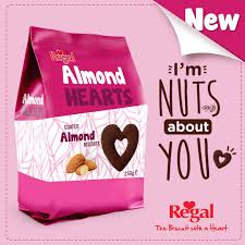 Regal Coated Almond hearts 250gr