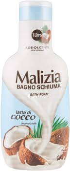 Malizia Bath Foam 1ltr latte di cocco