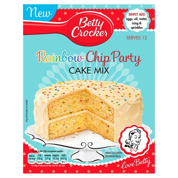 Betty Crocker Rainbow Chip Party Cake Mix 425g