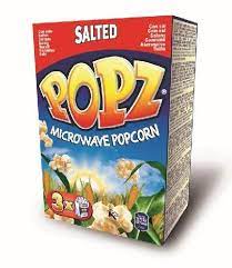 Popz Microwave popcorn salted 3x100g e