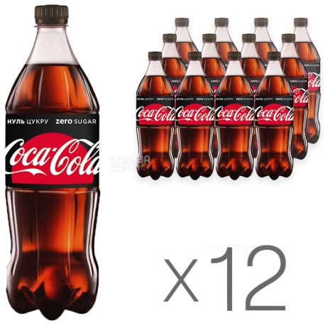 Coca Cola Zero 12x50cl  included 10c each bottle deposit BCRS