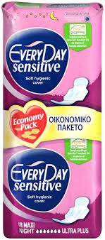 Every Day Sensitive With Cotton Value 18 Maxi Night Ultra Plus
