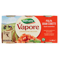 Valfrutta Al Vapore Polpa Gran Cubetti 3x 400g