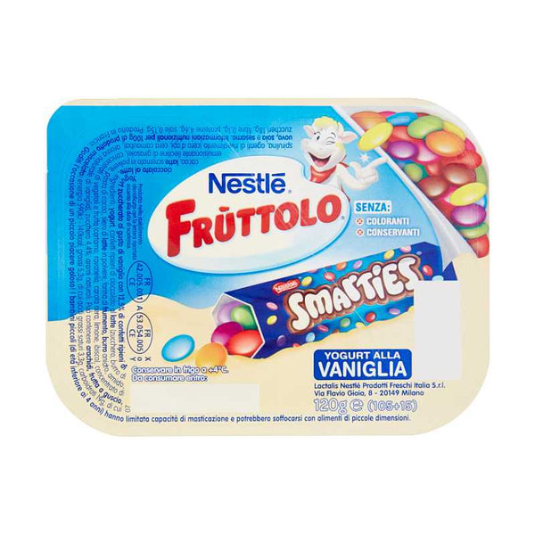 Nestle Fruttolo Smarties Yougurt alla Vaniglia 120g
