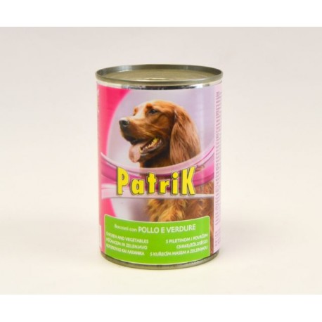 Patrik dog food chicken & veg 405g Buy 4 For Only 2.40c