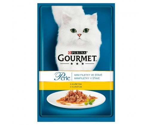 Gourmet Catfood w/chicken Pouch 85gr