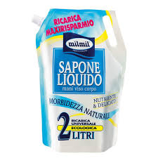 Milmil Liquid Soap Morbidezza Naturale hand,face and body wash 2ltr