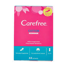 Carefree Cotton Pantyliners S/M x44