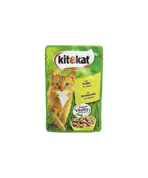 Kitekat w/chicken pouch 100g