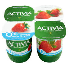 Danone Activa 0% fat Stawberry 4x125g